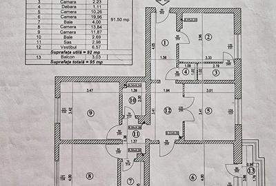 4 camere Renovat total,Centrală,95mp,2 bai,Parcare,Nerva Traian - 16