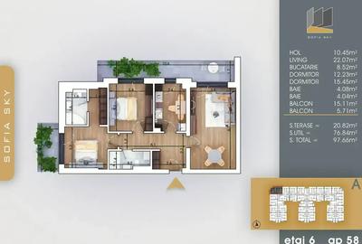 Metrou N. Teclu 7 Minute Pallady 3 Camere Decomandat FINALIZAT - 8
