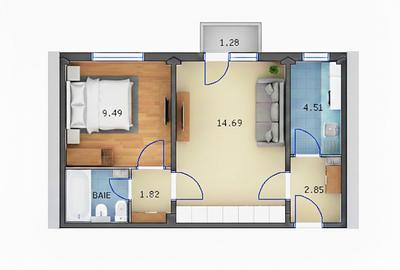 Apartament 2 camere centrala proprie zona Gorjului - 6