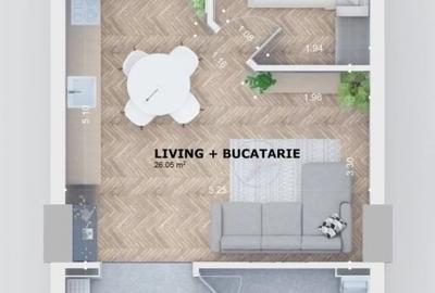 Apartament NOU - Modern 1 Camera 43mp cu dormitor - Kaufland Tatarasi - Premium - 3
