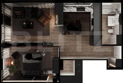 Apartament Luxury 2 camere, open space - 6