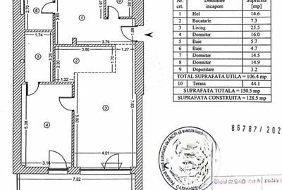 De Inchiriat – Apartament 4 Camere Timpuri Noi, bloc nou, terasă 40 mp Parcare - 5