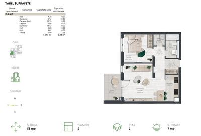 De vanzare apartament cu 2 camere  - Comision 0% - 12