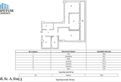 Tomis Nord/Carrefour - Vanzare apartament cu 3 camere, bloc nou. - 7