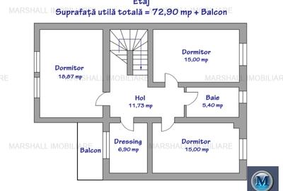 Vila cu 5 camere de vanzare, zona Transilvaniei, 168 mp #16552 - 13