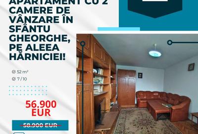 Apartament cu 2 camere de vânzare în Sfântu Gheorghe, pe Aleea Hărniciei! - 1