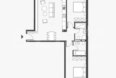 Comision 0 ! Somesului 15, Apartament 3 camere, Semicentral, 2 bai, 77mp. - 2
