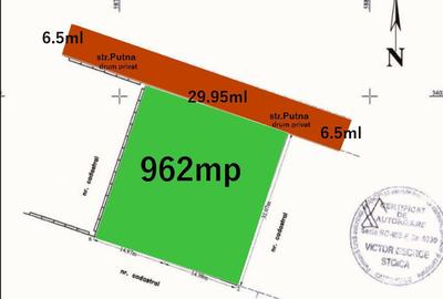Teren intravilan 962mp utili ,cartier rezidential,str.Putna! - 2