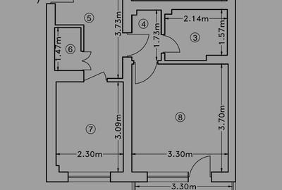 Apartament 3 camere Decomandat Podu Ros, etaj 3! - 8