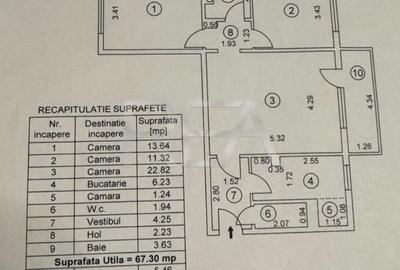 3 camere, et 8/10, 73mp, bloc 1979-Drumul Taberei - 11