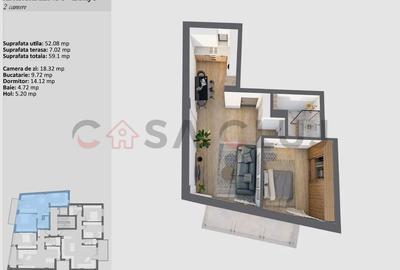 APARTAMENT PREMIUM CU 2 CAMERE ÎN CENTRU, CONSTRUCȚIE NOUĂ! - 1