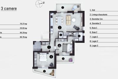 3 camere Doamna Ghica – Confort total și eficiență NZEB - 19
