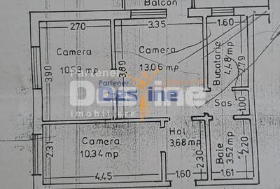 Apartament  3 camere, semidecomandat, Alexandru Cel Bun, 89.900 EURO - 12