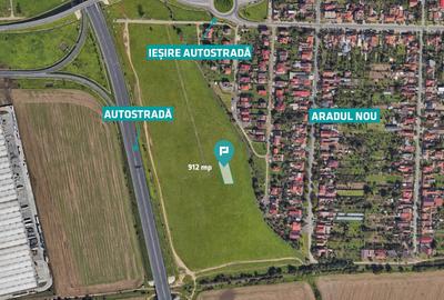 Teren cu PUZ servicii comerciale Aradul Nou - 1