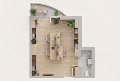 Spatiu birouri Mihalache -Turda in imobil mixt, 33 mp, centrala gaze proprie - 1