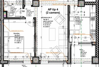 Apartament 79.600 € 2 camere 51mp utili buc separata etaj 1 Sibiu - 2