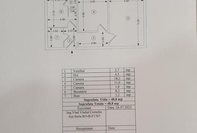 Apartament cu 2 camere decomandat în Titan
