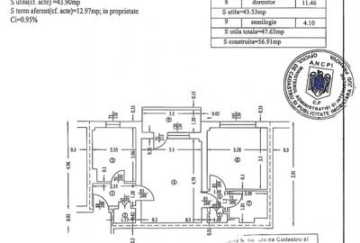 Apartament 2 camere, confort 1 semidecomandat, etaj 2/4 – pozitie excelenta - 12