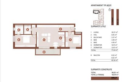8.12 RESIDENCE -- 3 camere Barbu Vacarescu imobil nou, 390.000E, COMISION 0 - 5