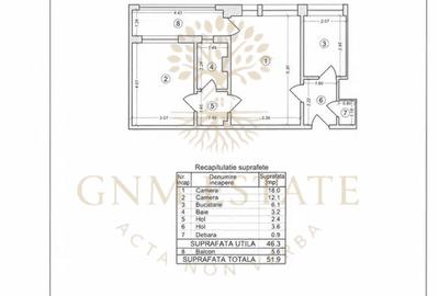 2 Camere Et. 6/9 Bloc Reabilitat Zona Lujerului - 11