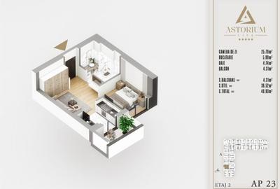 GARSONIERA-BLOC FINALIZAT, ASTORIUM LIFE / INVESTITIE.PALLADY! - 1