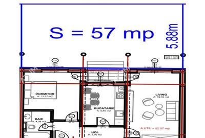 Apartament cu 2 camere decomandate si gradina proprie zona Dna Stanca - 7