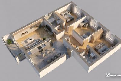 Apartament cu 4 camere, 2 bai, etaj 2/4, Gheorgheni - 6