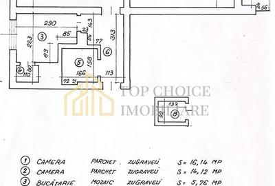 2 CAMERE FLOREASCA VEDERE MIXTA - 49 MP - BALCON -  3/3 - 27