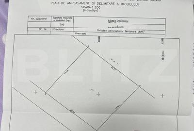 Teren Construcții intravilan de 395 mp, în Exterior Nord