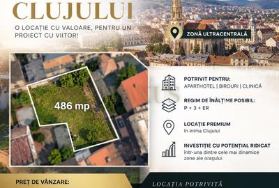 Teren Construcții intravilan de 486 mp, în Central