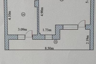 Apartament cu două camere și balcon cu vedere panoramică bloc nou Palazu Mare - 17