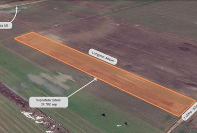 Teren Construcții extravilan de 24700 mp, în Zurbaua