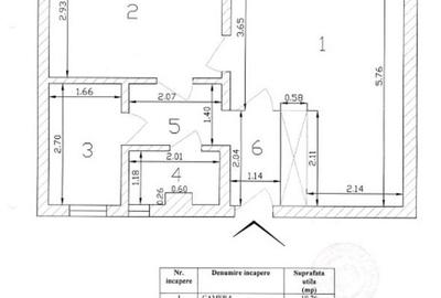 Apartament 2 camere, etaj 3, 12 minute metrou,bloc 60' Sala Palatului - 12