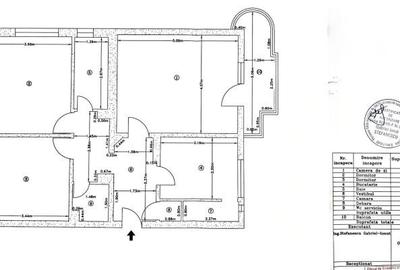 APARTAMENT 3 CAMERE 4X8 78 MP  HOL H  IDEAL  INVESTITIE  78MP BLOC REABILITAT - 12
