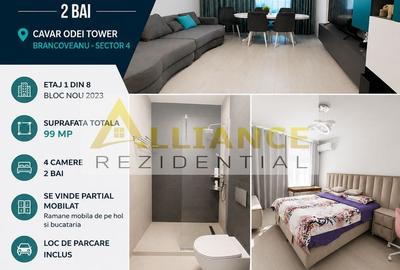 Apartament cu 4 camere decomandat, mobilat în Brâncoveanu