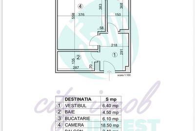 Garsoniera spatioasa la 3' distanta de parcul IOR - 11