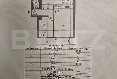 Apartament 4 camere, 63.80 mp, renovat complet, zona Gării - 1