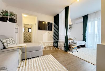 Apartament cu 2 camere semidecomandat, mobilat în Giroc