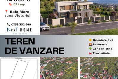 Teren Construcții intravilan de 871 mp, în Valea Borcutului