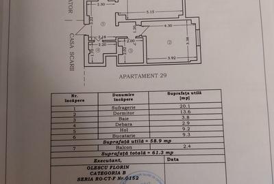 Apartament cu 2 camere decomandat în Central
