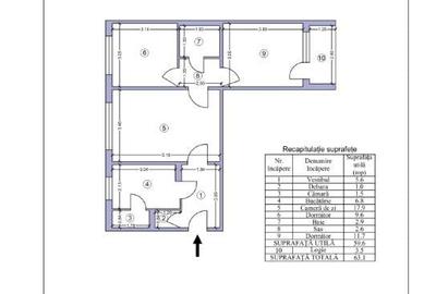 Vanzare-3 camere-2/4-Dr Taberei-V Argesului-Callatis-sdec-bl 72-liber-102000E - 8