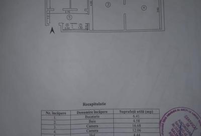 Apartament cu 2 camere semidecomandat în Podu Roș
