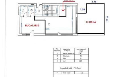 Spațiu comercial de închiriat – Bragadiru, Strada Rubinului | 73 mp + curte și t - 10