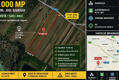 Teren agricol extravilan de 19000 mp, în Găiseni