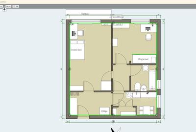 Apartament 2 camere, cart. Gheorghehi, et 4/4. - 3