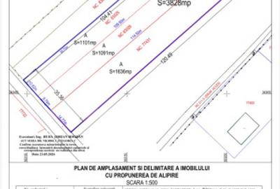 Teren Construcții intravilan de 2113 mp, în Bâldana