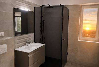 Bloc nou, Apartament cu 2 camere, mobilat si utilat, geam la baie, et 4 - 7