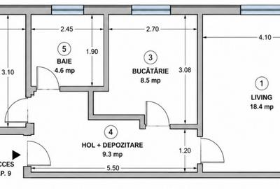 Apartament 2 camere, decomandat, la prima închiriere – Bloc nou, Popas Păcurari - 9