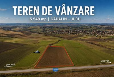 Teren agricol extravilan de 5548 mp, în Gădălin