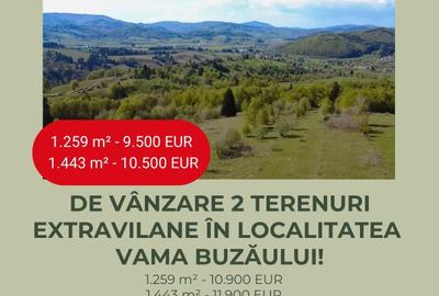 Teren extravilan de 2702 mp, în Vama Buzăului
